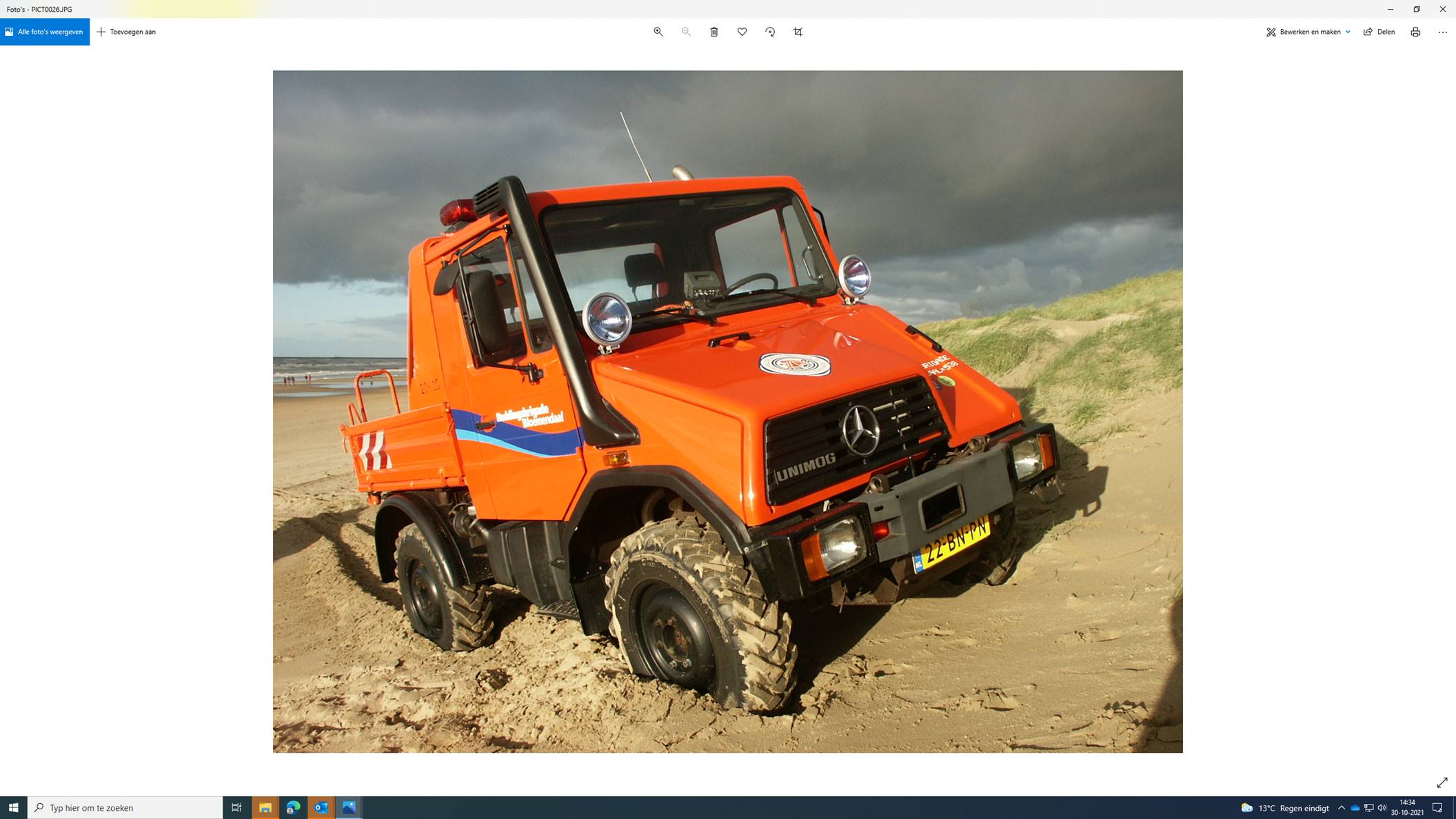 Afscheid van  onze Unimog