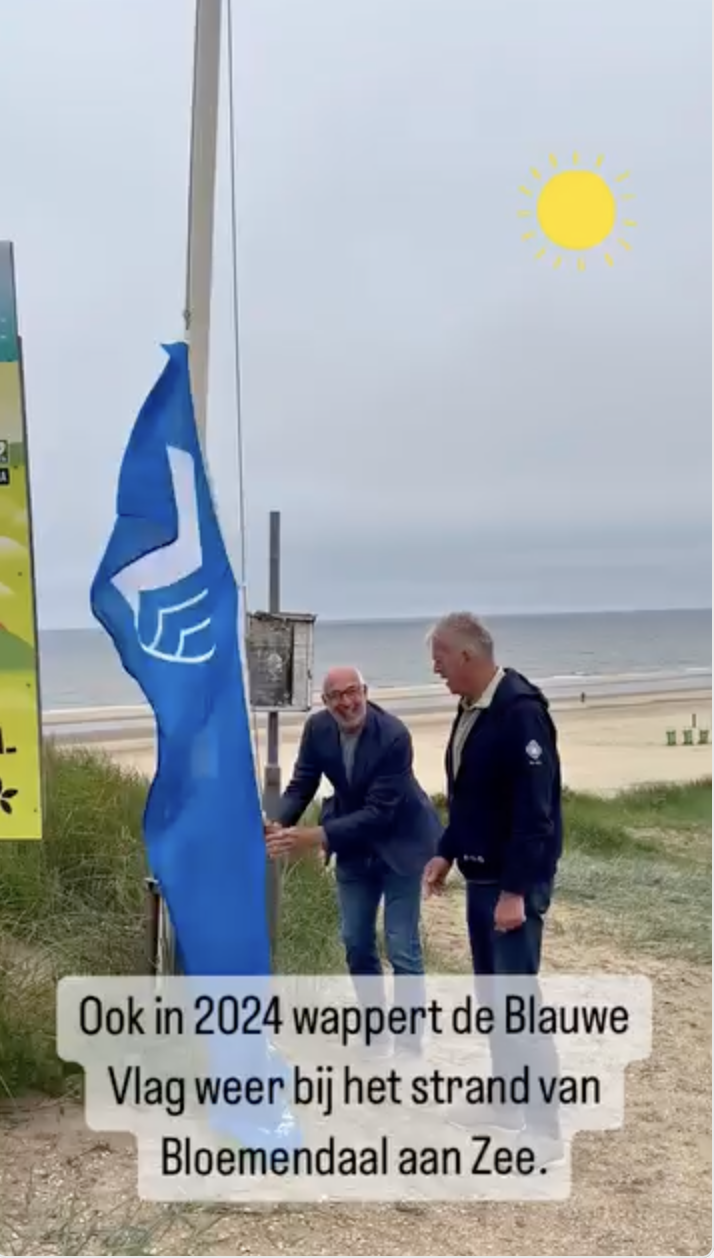 Blauwe vlag 2024 weer in de  top
